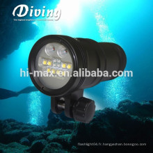 Hi-max UV9 5000lumen Diving Vidéo lumière 110 lumière de photographie sous-marine grand angle